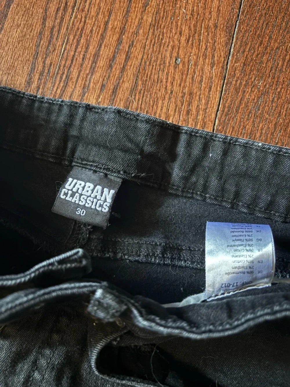 Urban Classics Black Men’s Skinny Motorcycle Jeans 30x30 - Picture 3 of 4